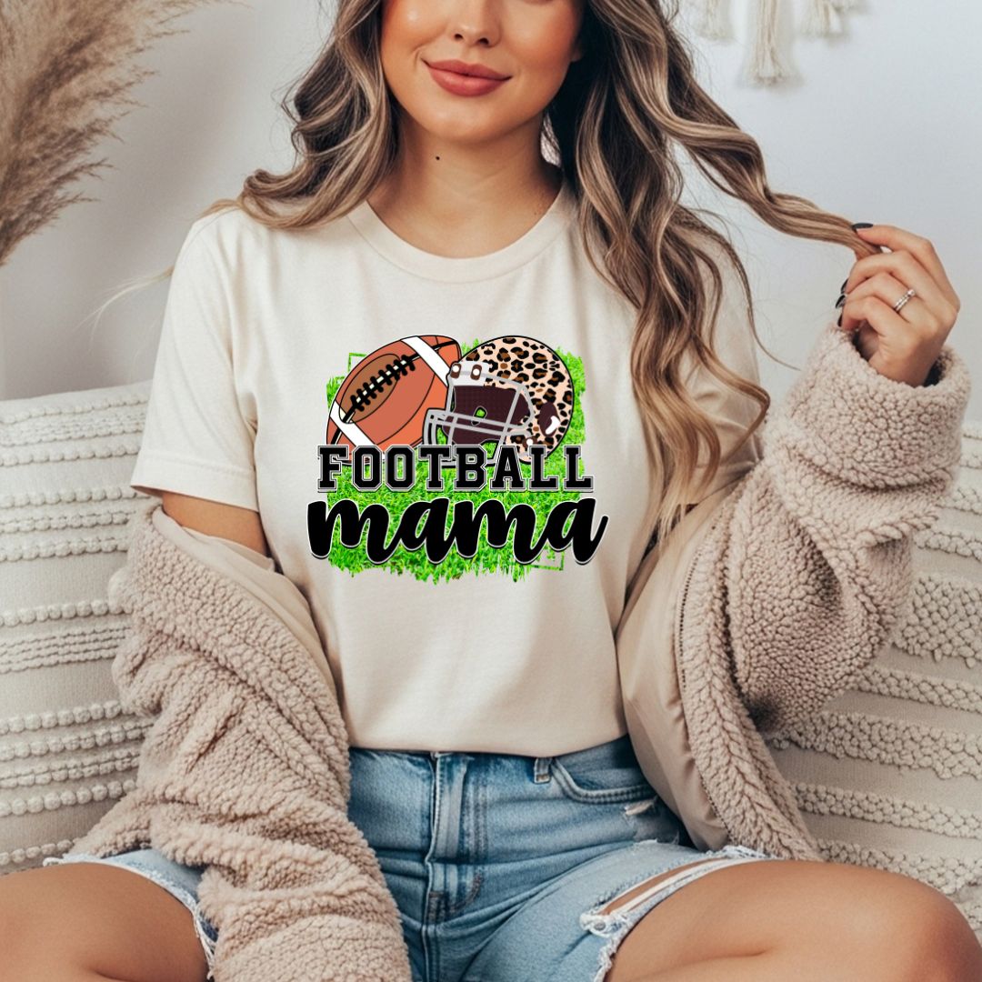 Football Mama Comfort Colors Tee