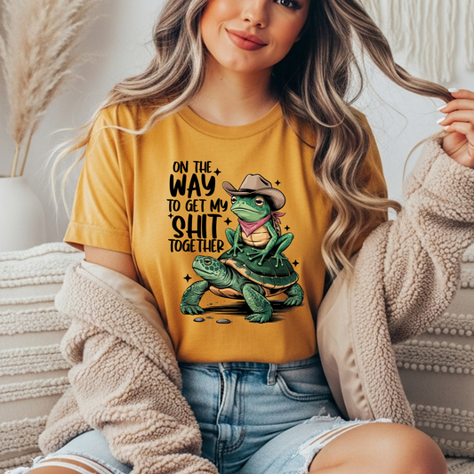 On My Way To Get My Shit Together Gildan Tee