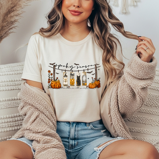 Spooky Season Clothes Line Comfort Colors Tee