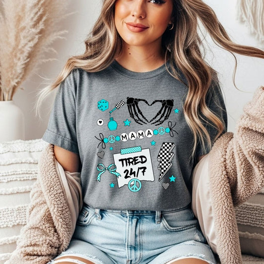 Mama Tired 24/7 Gildan Tee