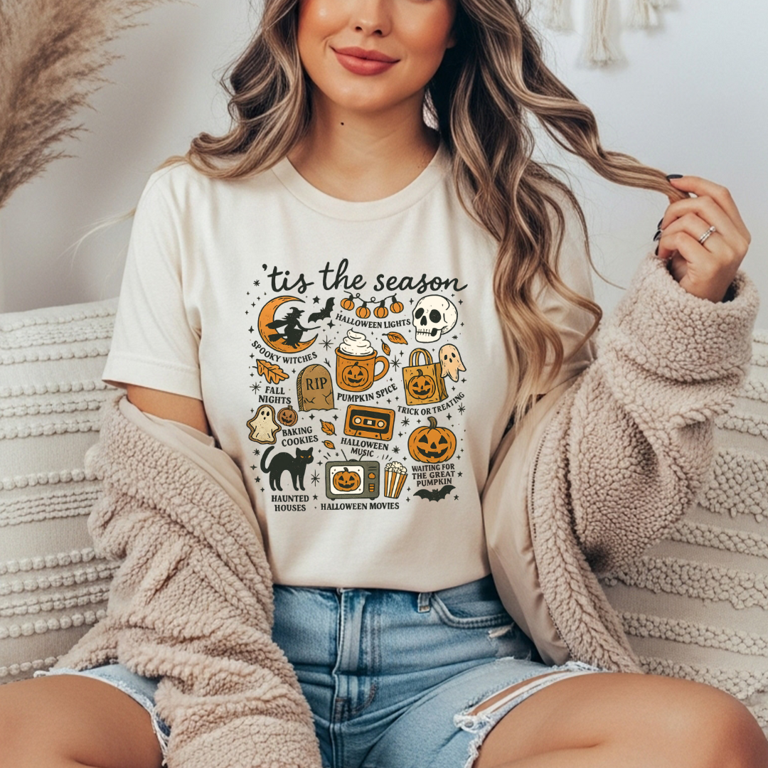 Tis The Season Light Colors Comfort Colors Tee