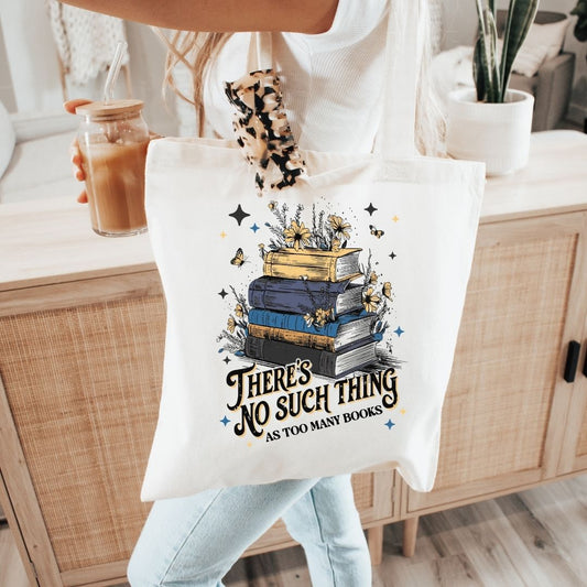 No Such Thing as Too Many Books Eco Tote Bag