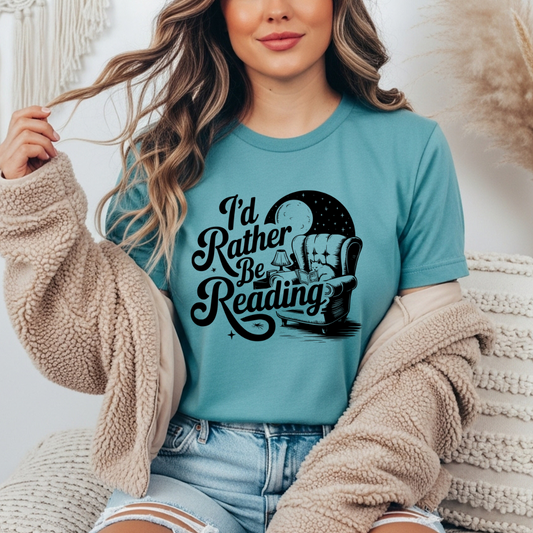 I'd Rather be Reading Comfort Colors Tee