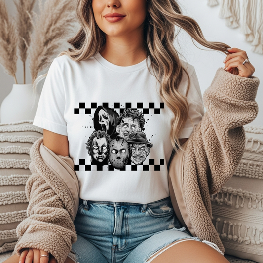 Horror Faces Comfort Colors Tee