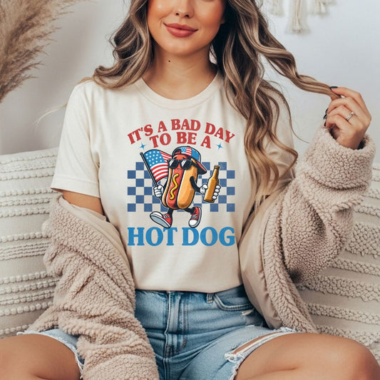 Bad Day to be a Hot Dog Comfort Colors Tee