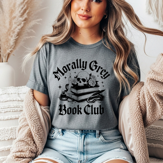 Morally Grey Book Club Comfort Colors Tee
