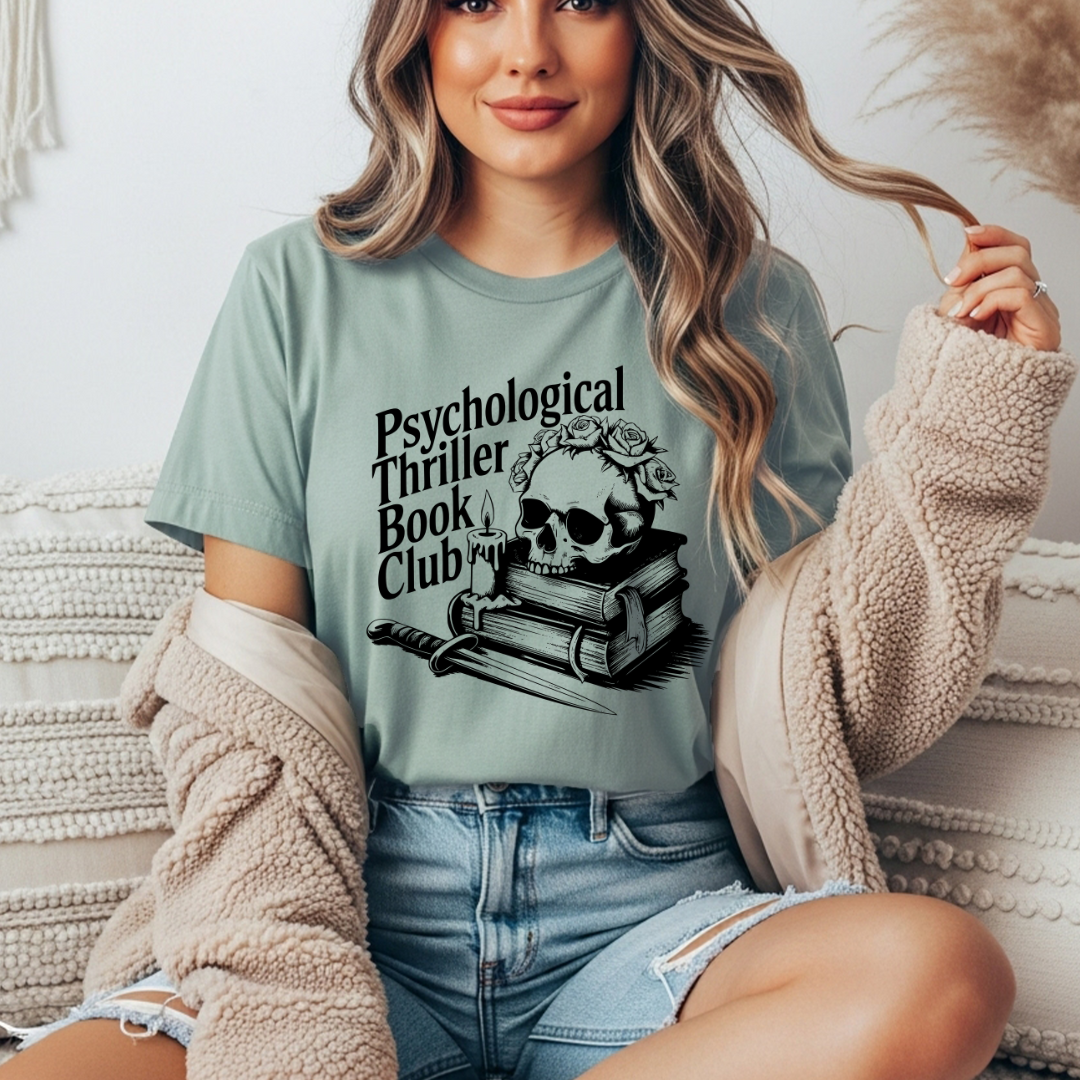 Psychological Thriller Book Club Comfort Colors Tee