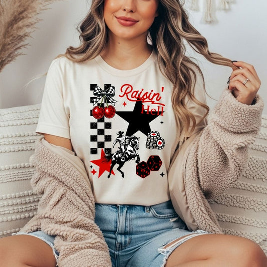 Raising Hell Comfort Color Gildan Tee