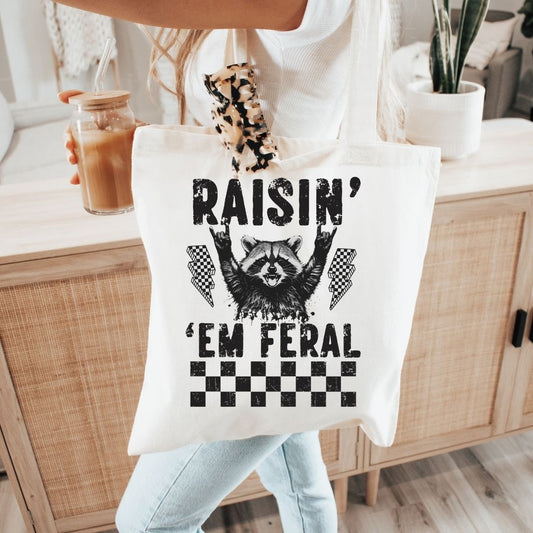 Raisin' Em Feral Eco Tote Bag