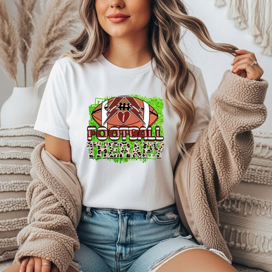 Football Therapy Comfort Colors Tee