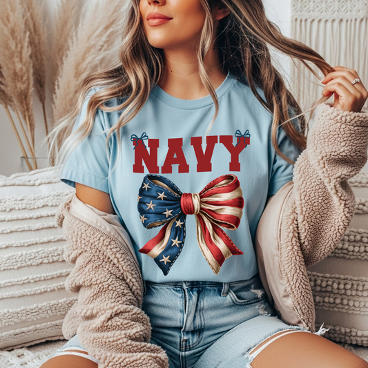 Navy Americana Gildan Tee