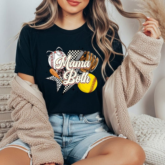 Baseball + Softball Mama Gildan Tee