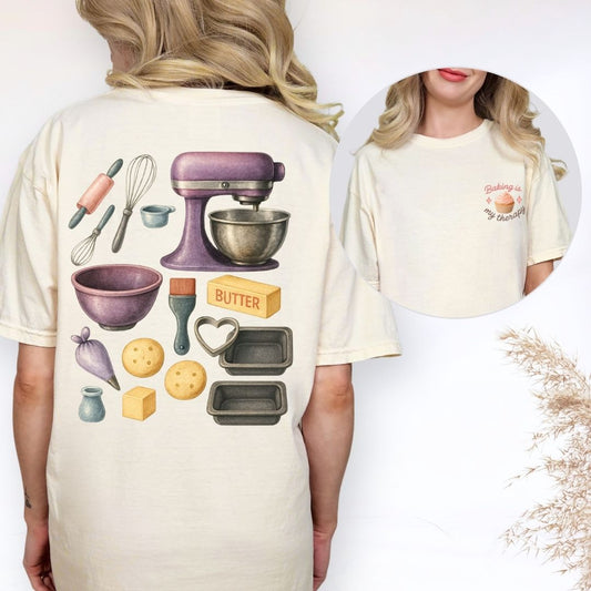 Baking is My Therapy T-shirt