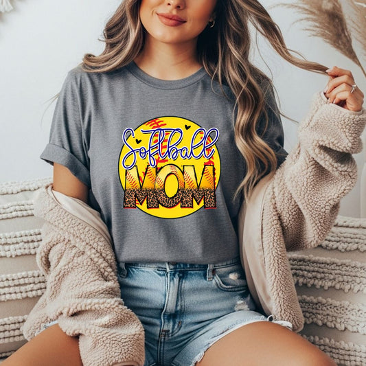 Softball Mom Comfort Colors Tee