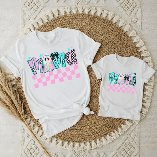 Pastel Mama Ghost Comfort Colors Tee